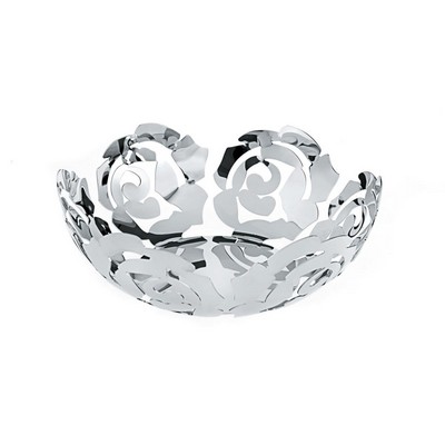 Alessi-LA ROSA Fruit bowl in 18/10 stainless steel